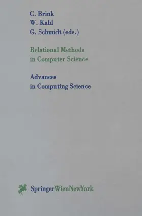 Brink / Kahl / Schmidt |  Relational Methods in Computer Science | Buch |  Sack Fachmedien