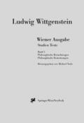 Wittgenstein / Nedo |  Wiener Ausgabe Studien Texte | Buch |  Sack Fachmedien