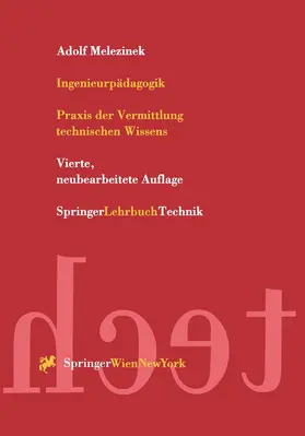 Melezinek | Ingenieurpädagogik | Buch | 978-3-211-83305-6 | www.sack.de
