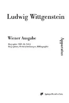 Wittgenstein / Nedo |  Biographischer Apparat. Datierungen 1929-1932 (Bände 1-10) | Buch |  Sack Fachmedien