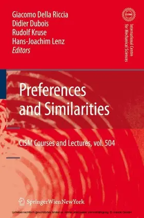 Riccia / Maier / Dubois | Preferences and Similarities | E-Book | www.sack.de