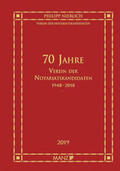 Nierlich |  70 Jahre Verein der Notariatskandidaten 1948-2018 | Buch |  Sack Fachmedien