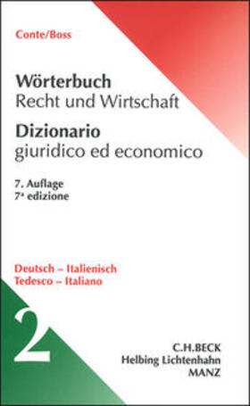 Conte / Boss | Wörterbuch Recht und Wirtschaft Deutsch - Italienisch | Buch | sack.de