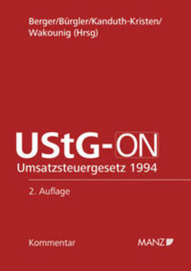 Berger / Bürgler / Kanduth-Kristen | UStG-ON | Buch | 978-3-214-01973-0 | sack.de