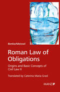 Benke / Meissel |  Roman Law of Obligations | Buch |  Sack Fachmedien