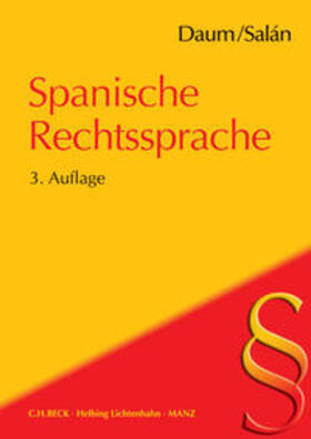 Daum / Salán | Spanische Rechtssprache | Buch | 978-3-214-03029-2 | sack.de