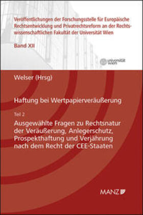 Welser | Haftung bei Wertpapierveräußerung Teil 2 | Buch | 978-3-214-05744-2 | sack.de