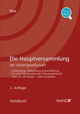 Brix | Die Hauptversammlung der Aktiengesellschaft | Medienkombination | 978-3-214-08113-3 | sack.de
