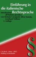 Cavagnoli / Toniolo / Voltmer |  Einführung in die italienische Rechtssprache/Introduzione all'Italiano giuridico | Buch |  Sack Fachmedien