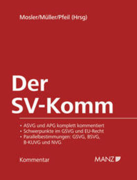 Mosler / Müller / Pfeil | Der SV-Komm inkl. 199. Lfg. | Buch | 978-3-214-09654-0 | sack.de