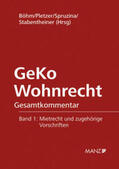 Böhm / Pletzer / Spruzina |  GeKo Wohnrecht Gesamtkommentar Band 1 | Buch |  Sack Fachmedien
