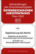 Mayrhofer / Parycek |  Digitalisierung des Rechts - Herausforderungen und Voraussetzungen | Buch |  Sack Fachmedien
