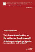 Geroldinger |  Verfahrenskoordination im Europäischen Insolvenzrecht | Buch |  Sack Fachmedien