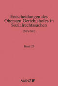 Bauer |  Entscheidungen des Obersten Gerichtshofes in Sozialrechtssachen (SSV-NF) | Buch |  Sack Fachmedien