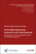 Deixler-Hübner / Schauer |  Vermögensplanung - national und international | Buch |  Sack Fachmedien