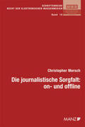 Mersch |  Die journalistische Sorgfalt: on- und offline | Buch |  Sack Fachmedien