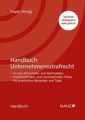 Soyer | Handbuch Unternehmensstrafrecht | Buch | 978-3-214-17005-9 | sack.de