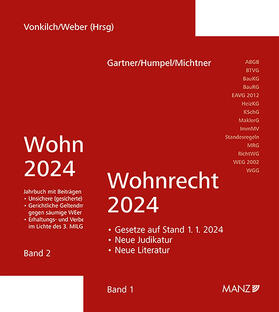 Gartner / Humpel / Michtner |  PAKET: Wohnrecht 2024 Band 1 + 2 | Buch |  Sack Fachmedien