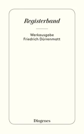 Dürrenmatt |  Registerband | Buch |  Sack Fachmedien