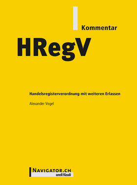 Vogel | HRegV Kommentar | Buch | sack.de