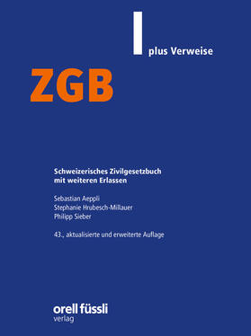 Aeppli / Hrubesch-Millauer / Sieber | ZGB plus Verweise | Buch | 978-3-280-07476-3 | sack.de