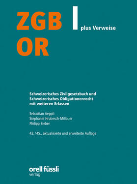 Aeppli / Hrubesch-Millauer / Sieber | ZGB/OR plus Verweise | Buch | 978-3-280-07478-7 | sack.de
