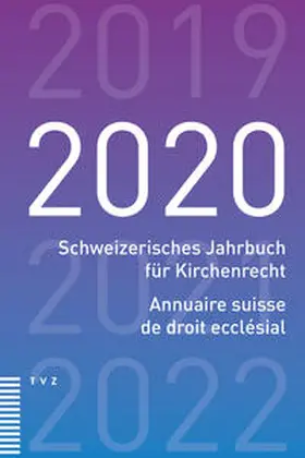  Schweizerisches Jahrbuch für Kirchenrecht / Annuaire suisse de droit ecclésial 2020 | Buch |  Sack Fachmedien