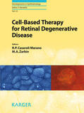 Casaroli-Marano / Zarbin |  Cell-Based Therapy for Retinal Degenerative Disease | eBook | Sack Fachmedien