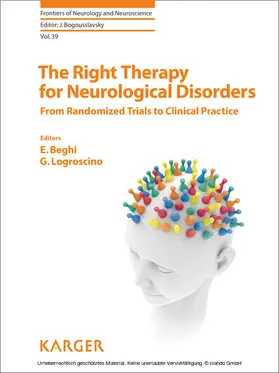 Beghi / Logroscino |  The Right Therapy for Neurological Disorders | eBook | Sack Fachmedien