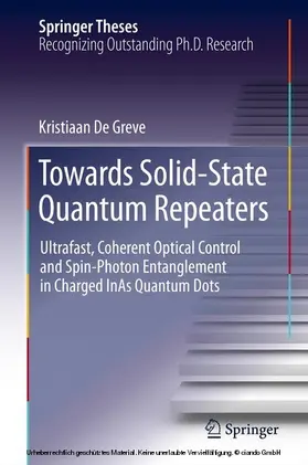 De Greve | Towards Solid-State Quantum Repeaters | E-Book | www.sack.de