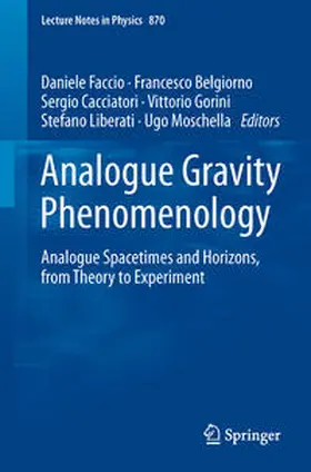 Faccio / Belgiorno / Cacciatori |  Analogue Gravity Phenomenology | eBook | Sack Fachmedien