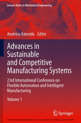 Azevedo | Advances in Sustainable and Competitive Manufacturing Systems | E-Book | sack.de