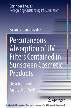 González | Percutaneous Absorption of UV Filters Contained in Sunscreen Cosmetic Products | E-Book | www.sack.de