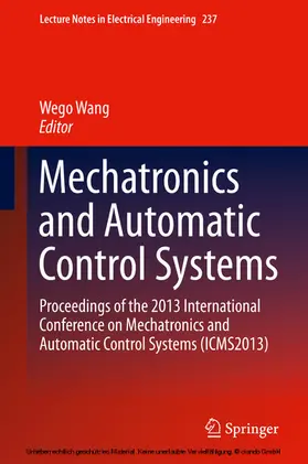 Wang |  Mechatronics and Automatic Control Systems | eBook | Sack Fachmedien