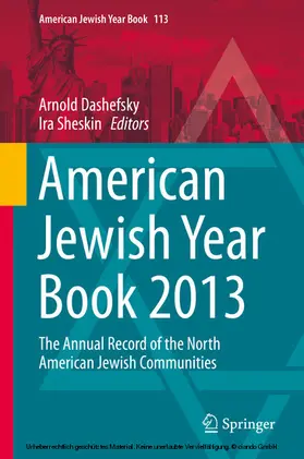 Dashefsky / Sheskin |  American Jewish Year Book 2013 | eBook | Sack Fachmedien