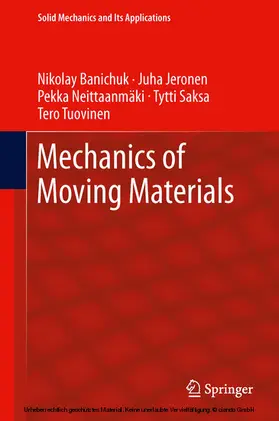 Banichuk / Jeronen / Neittaanmäki | Mechanics of Moving Materials | E-Book | www.sack.de