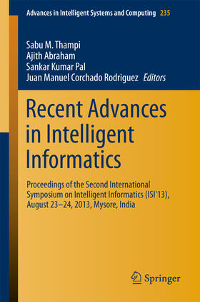 Thampi / Abraham / Pal |  Recent Advances in Intelligent Informatics | eBook | Sack Fachmedien