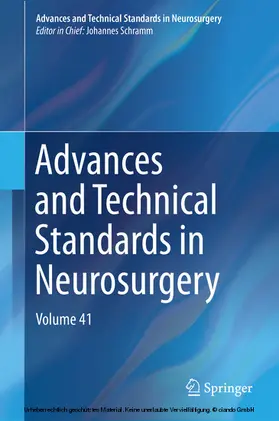 Schramm |  Advances and Technical Standards in Neurosurgery | eBook | Sack Fachmedien