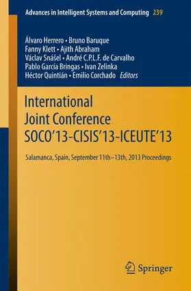 Herrero / Snášel / Baruque |  International Joint Conference SOCO'13-CISIS'13-ICEUTE'13 | Buch |  Sack Fachmedien