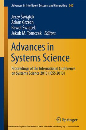 Swiatek / Swi?tek / Grzech | Advances in Systems Science | E-Book | sack.de