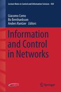 Como / Rantzer / Bernhardsson |  Information and Control in Networks | Buch |  Sack Fachmedien