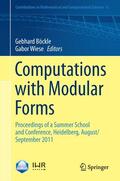 Böckle / Wiese |  Computations with Modular Forms | eBook | Sack Fachmedien