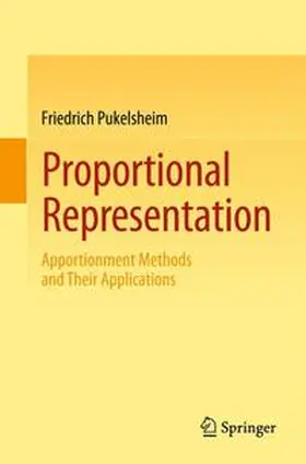 Pukelsheim | Proportional Representation | Buch | 978-3-319-03855-1 | www.sack.de