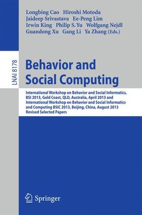 Cao / King / Motoda |  Behavior and Social Computing | Buch |  Sack Fachmedien