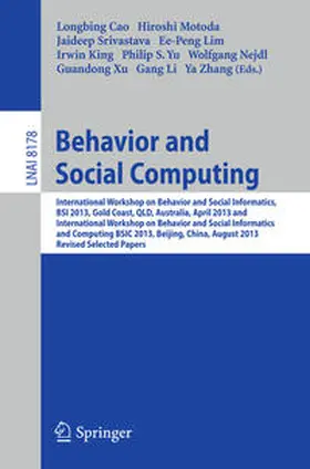 Cao / Motoda / Zhang |  Behavior and Social Computing | eBook | Sack Fachmedien