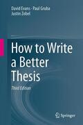 Evans / Zobel / Gruba |  How to Write a Better Thesis | Buch |  Sack Fachmedien