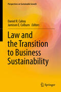 Cahoy / Colburn |  Law and the Transition to Business Sustainability | eBook | Sack Fachmedien