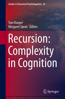 Roeper / Speas |  Recursion: Complexity in Cognition | eBook | Sack Fachmedien