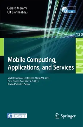 Blanke / Memmi |  Mobile Computing, Applications, and Services | Buch |  Sack Fachmedien
