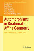 Cheltsov / Ciliberto / Flenner |  Automorphisms in Birational and Affine Geometry | eBook | Sack Fachmedien